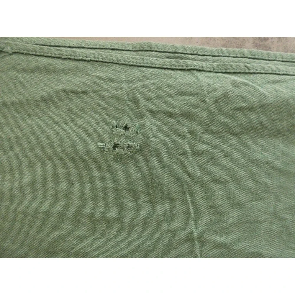 VTG California Hand Prints Tablecloth MCM Green Holiday Candles Spruce 64